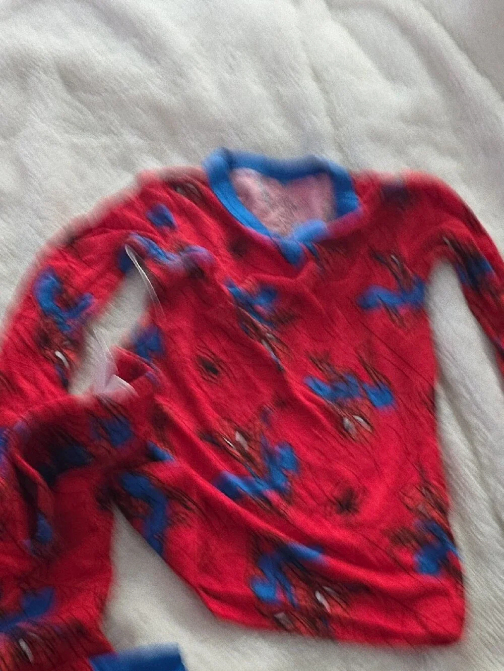 Spiderman Red & Blue Toddler Super Soft Pajamas